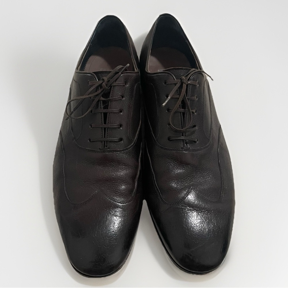 Salvatore Ferragamo Men’s Dark Brown Oxfords Size 11